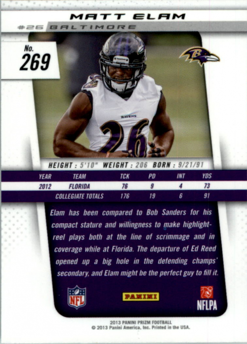 A7470- 2013 Panini Prizm FB Cards 1-300 +Rookies -You Pick- 15+ FREE US SHIP - Picture 409 of 445
