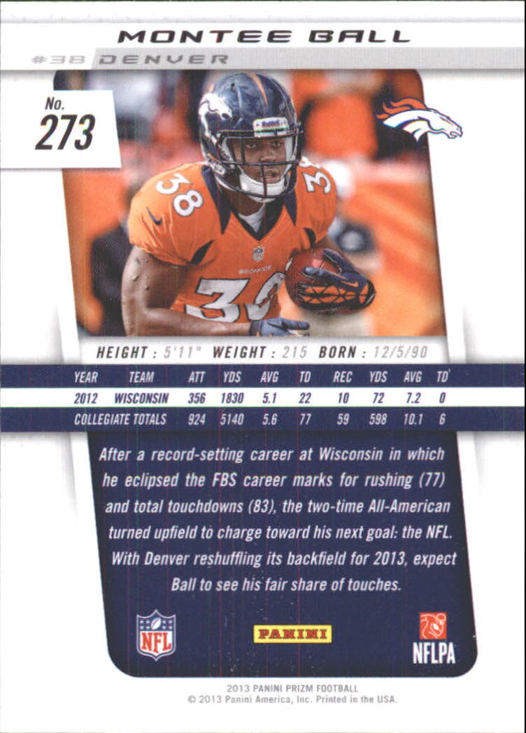 A7470- 2013 Panini Prizm FB Cards 1-300 +Rookies -You Pick- 15+ FREE US SHIP - Picture 415 of 445