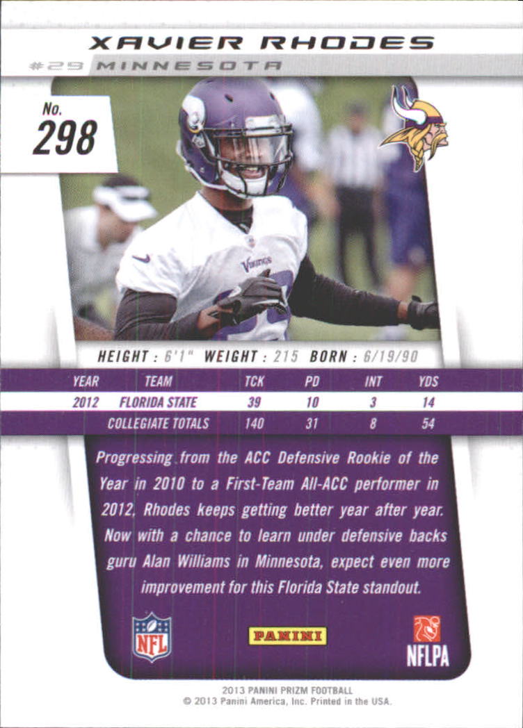 A7470- 2013 Panini Prizm FB Cards 1-300 +Rookies -You Pick- 15+ FREE US SHIP - Picture 443 of 445