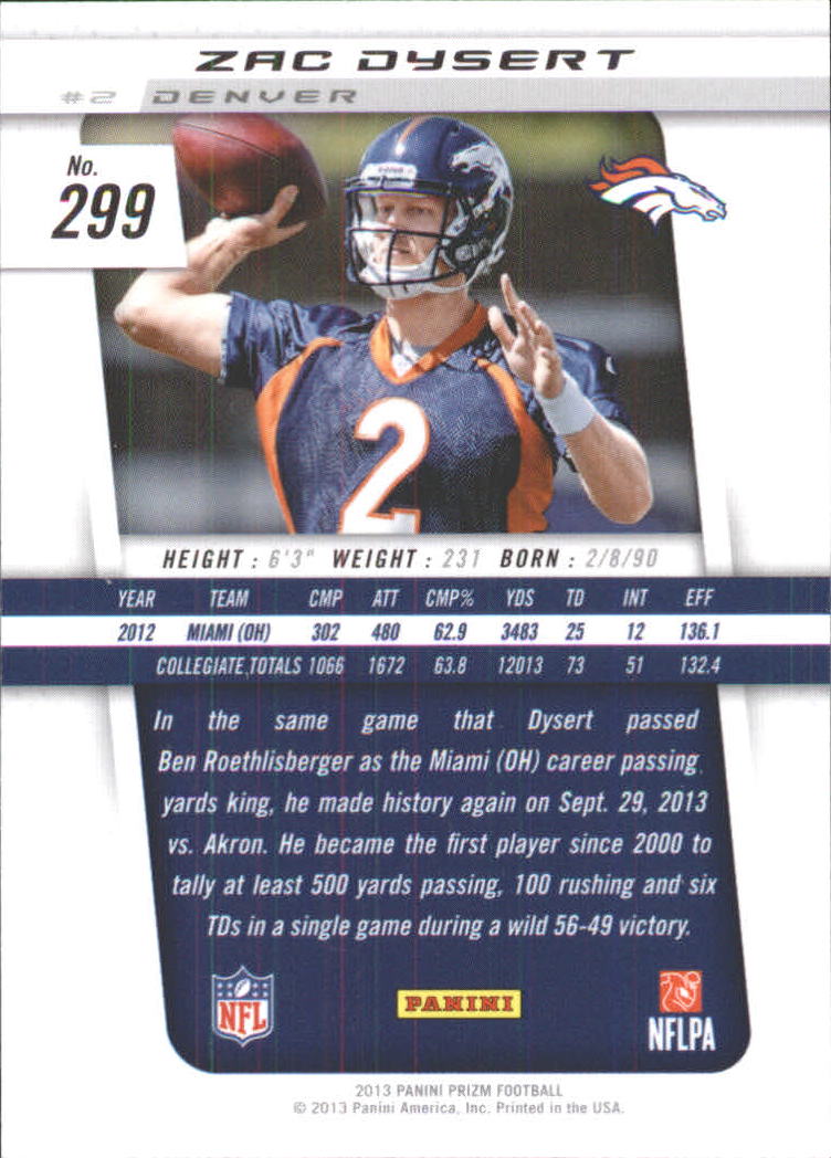 A7470- 2013 Panini Prizm FB Cards 1-300 +Rookies -You Pick- 15+ FREE US SHIP - Picture 445 of 445