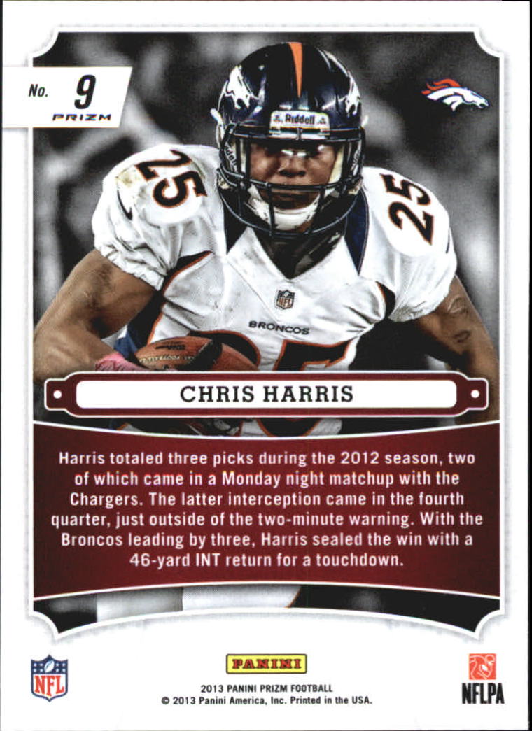 2013 Panini Prizm Monday Night Heroes Prizms Blue #9 Chris Harris