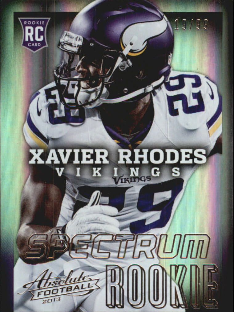 2013 Absolute Spectrum Silver #198 Xavier Rhodes