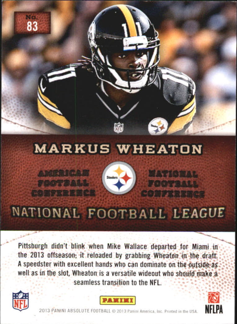 2013 Absolute Hogg Heaven #83 Markus Wheaton