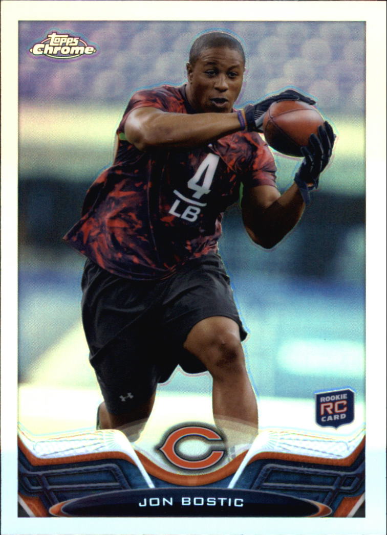 2013 Topps Chrome Refractors #189 Jon Bostic Rookie Card RC . rookie card picture