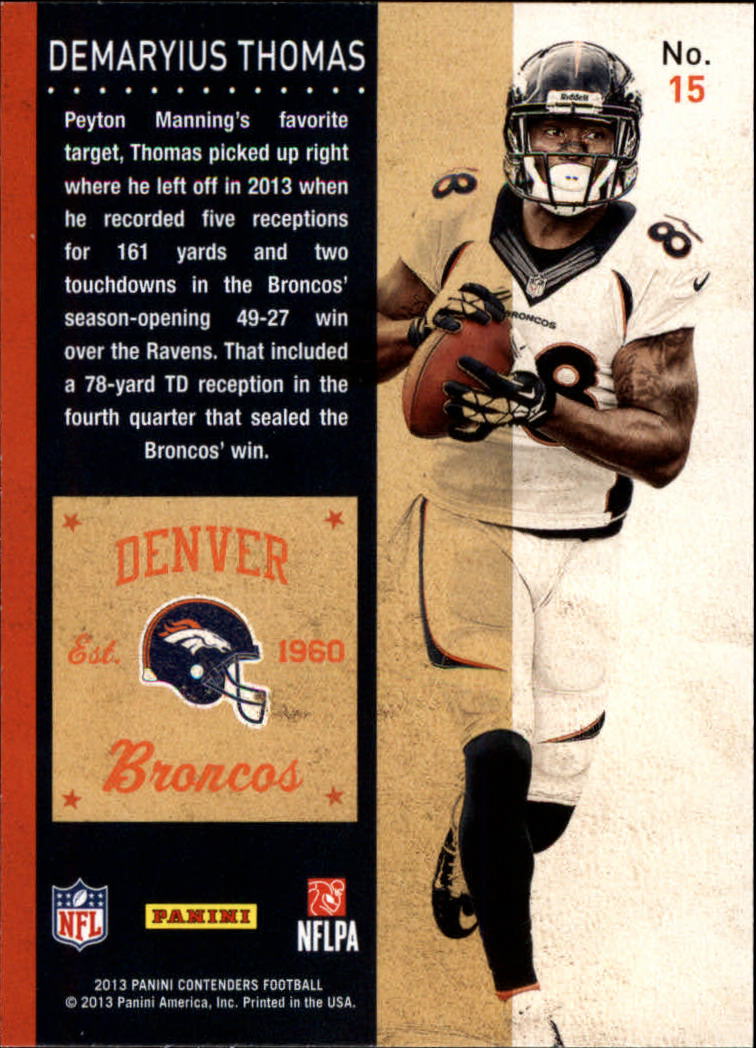 A7320- 2013 Panini Contenders Fb #S 1-160 + Rookies -du Pick- 15 + Free US - Bild 31 von 211