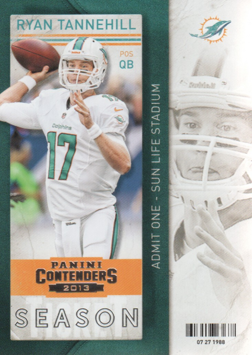 2013 Panini Contenders #40 Ryan Tannehill