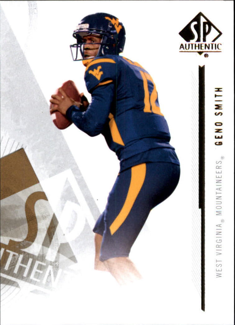 2013 SP Authentic #4 Geno Smith RC Rookie West Virginia Jets Seahawks