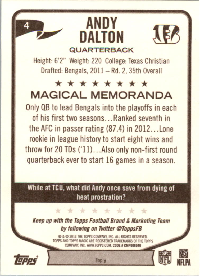 A6159- 2013 Topps Magic FB Card #s 1-207 +Rookies -You Pick- 15+ FREE US SHIP - Picture 7 of 347