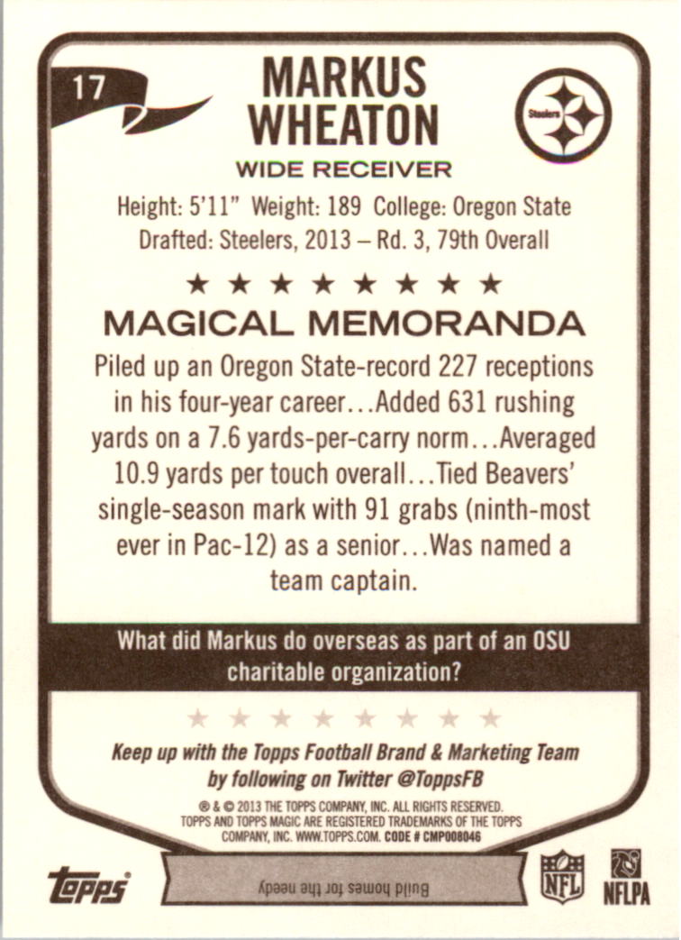 A6159- 2013 Topps Magic FB Card #s 1-207 +Rookies -You Pick- 15+ FREE US SHIP - Picture 33 of 347