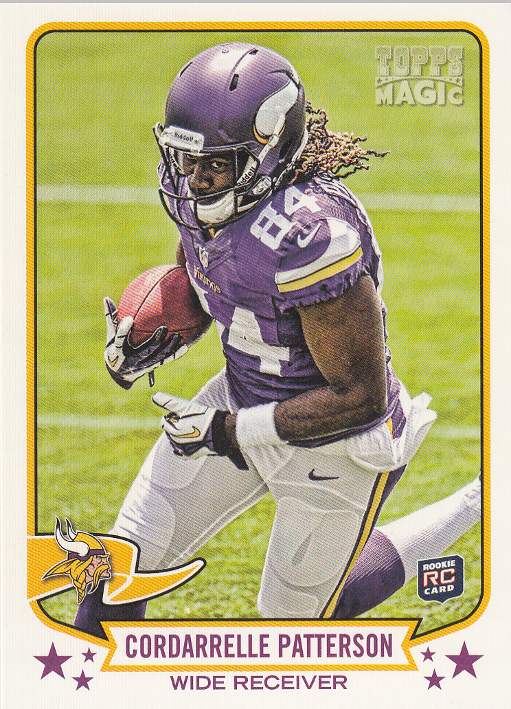 2013 Topps Magic Football Card 33 Cordarrelle Patterson Rookie EBay