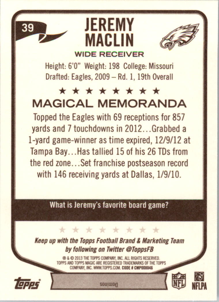 A6159- 2013 Topps Magic FB Card #s 1-207 +Rookies -You Pick- 15+ FREE US SHIP - Picture 67 of 347