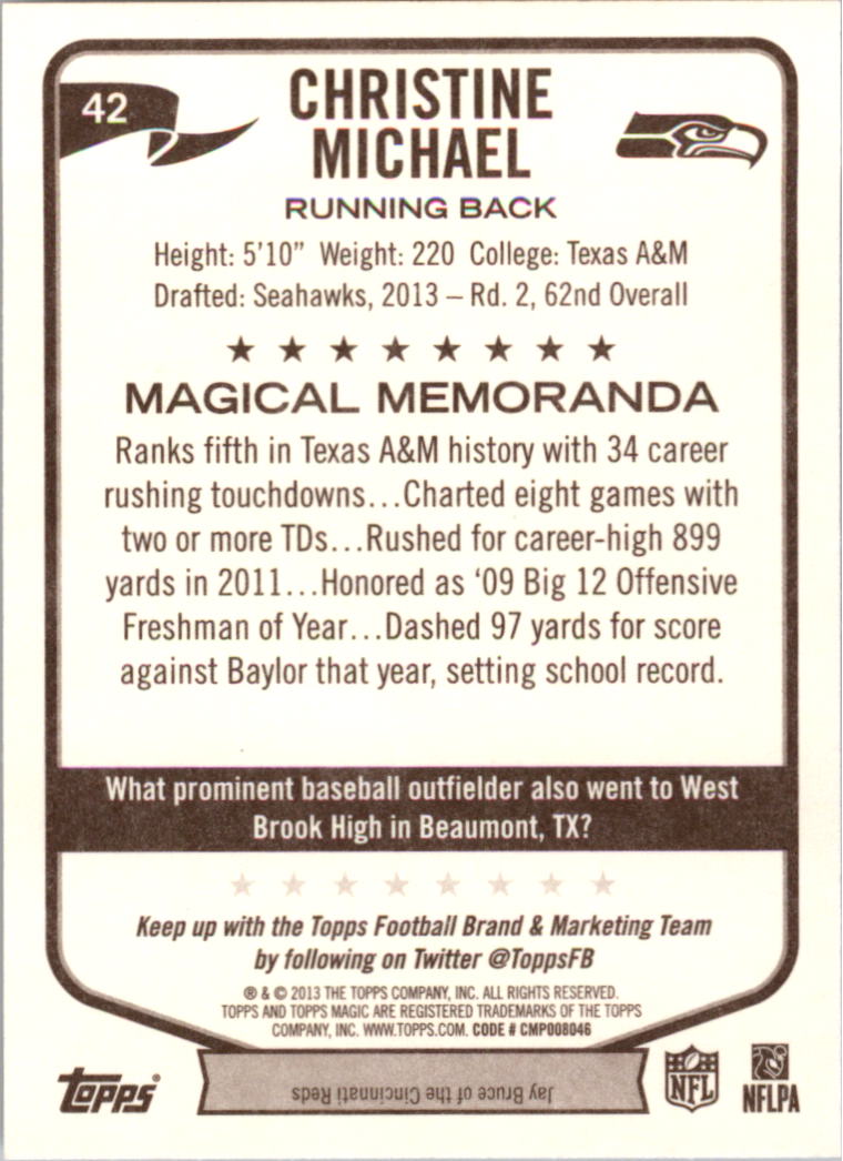 A6159- 2013 Topps Magic FB Card #s 1-207 +Rookies -You Pick- 15+ FREE US SHIP - Picture 73 of 347