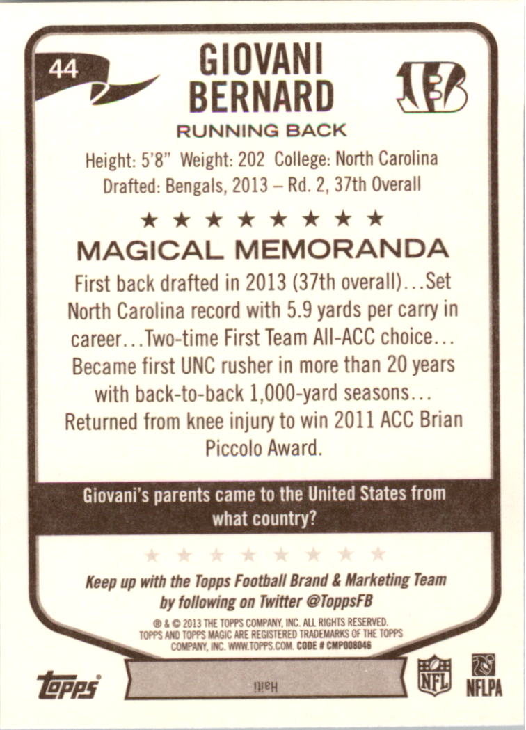 A6159- 2013 Topps Magic FB Card #s 1-207 +Rookies -You Pick- 15+ FREE US SHIP - Picture 77 of 347