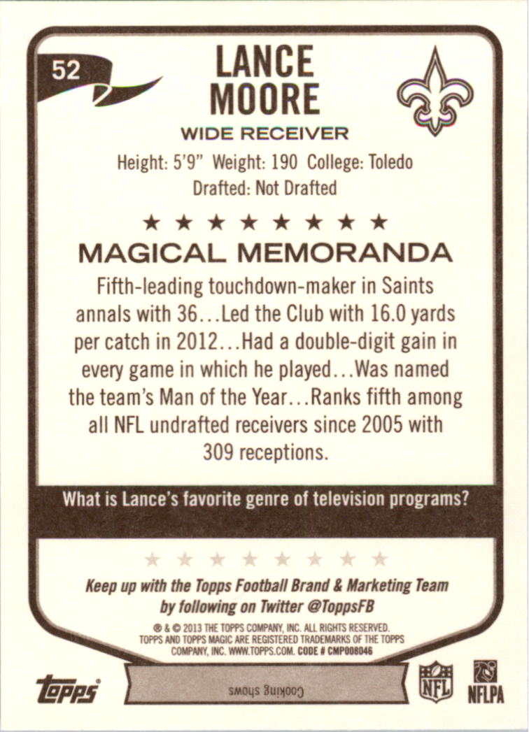 A6159- 2013 Topps Magic FB Card #s 1-207 +Rookies -You Pick- 15+ FREE US SHIP - Picture 91 of 347
