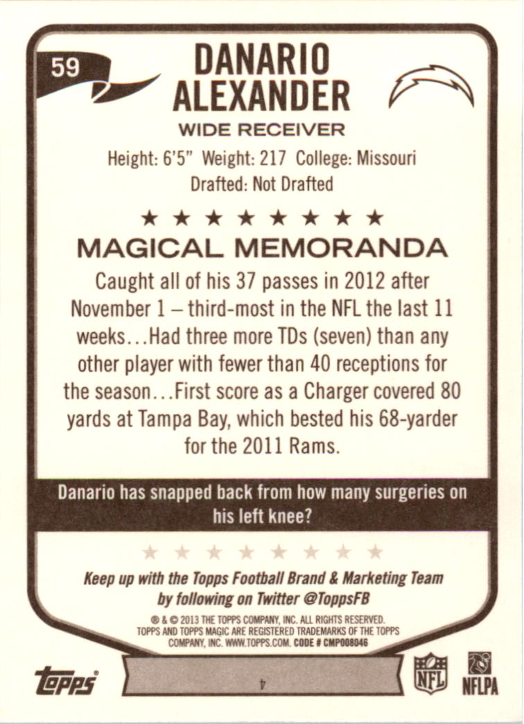 A6159- 2013 Topps Magic FB Card #s 1-207 +Rookies -You Pick- 15+ FREE US SHIP - Picture 103 of 347