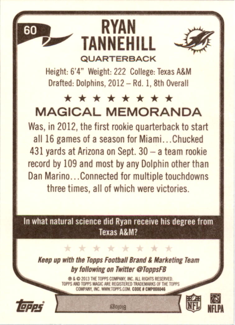 A6159- 2013 Topps Magic FB Card #s 1-207 +Rookies -You Pick- 15+ FREE US SHIP - Picture 105 of 347