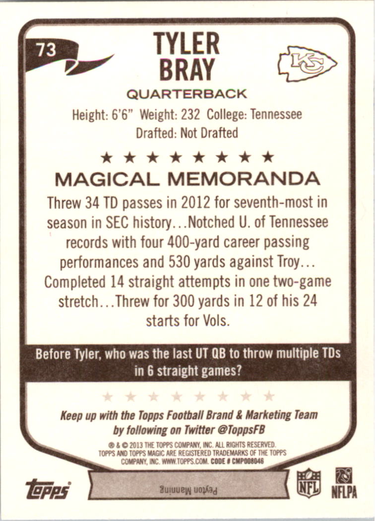 A6159- 2013 Topps Magic FB Card #s 1-207 +Rookies -You Pick- 15+ FREE US SHIP - Picture 125 of 347