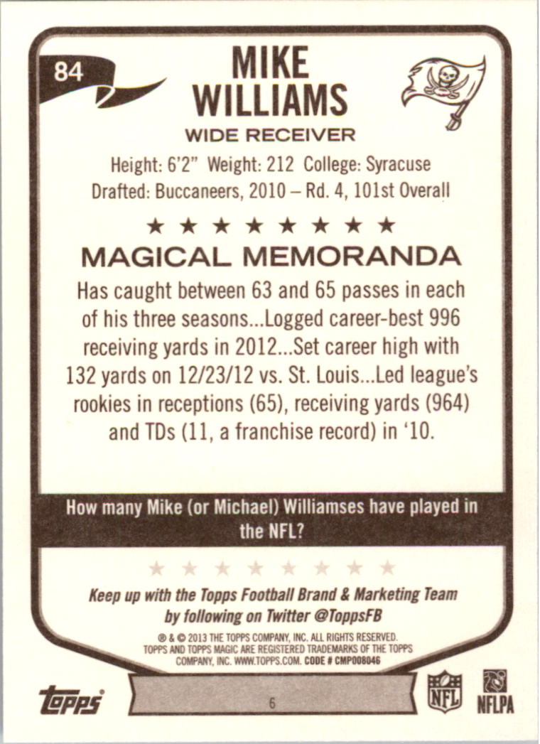 A6159- 2013 Topps Magic FB Card #s 1-207 +Rookies -You Pick- 15+ FREE US SHIP - Picture 141 of 347