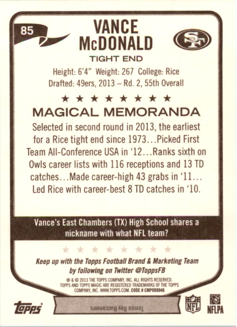 A6159- 2013 Topps Magic FB Card #s 1-207 +Rookies -You Pick- 15+ FREE US SHIP - Picture 143 of 347