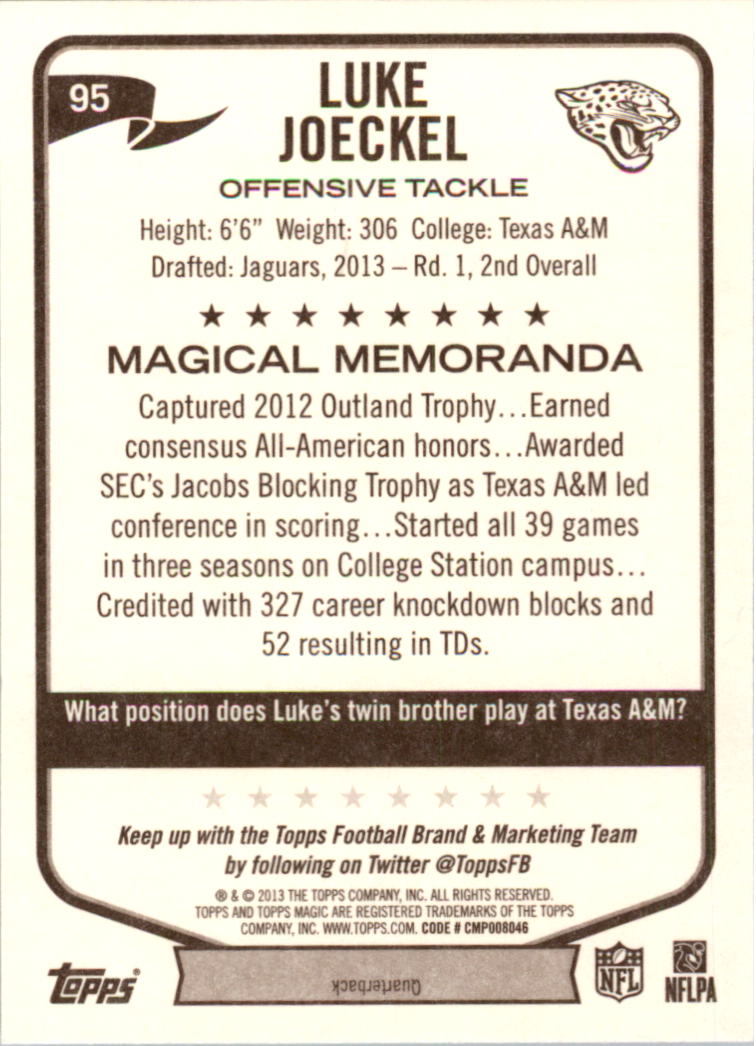 A6159- 2013 Topps Magic FB Card #s 1-207 +Rookies -You Pick- 15+ FREE US SHIP - Picture 161 of 347