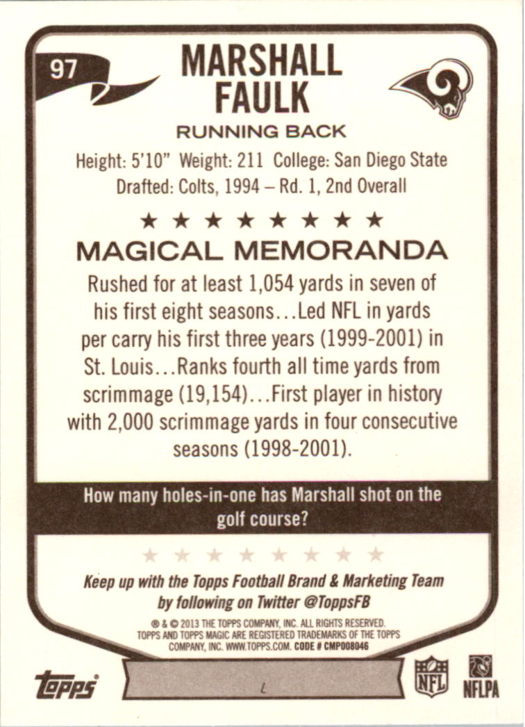 A6159- 2013 Topps Magic FB Card #s 1-207 +Rookies -You Pick- 15+ FREE US SHIP - Picture 165 of 347