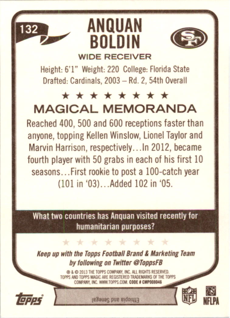 A6159- 2013 Topps Magic FB Card #s 1-207 +Rookies -You Pick- 15+ FREE US SHIP - Picture 221 of 347