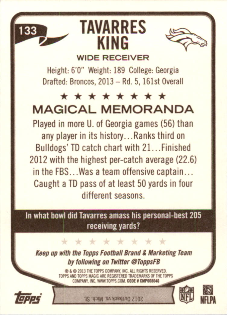 A6159- 2013 Topps Magic FB Card #s 1-207 +Rookies -You Pick- 15+ FREE US SHIP - Picture 223 of 347
