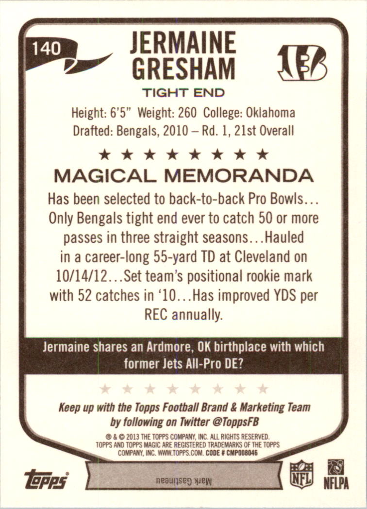 A6159- 2013 Topps Magic FB Card #s 1-207 +Rookies -You Pick- 15+ FREE US SHIP - Picture 231 of 347