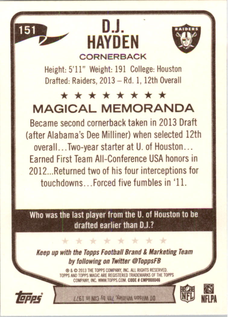 A6159- 2013 Topps Magic FB Card #s 1-207 +Rookies -You Pick- 15+ FREE US SHIP - Picture 249 of 347