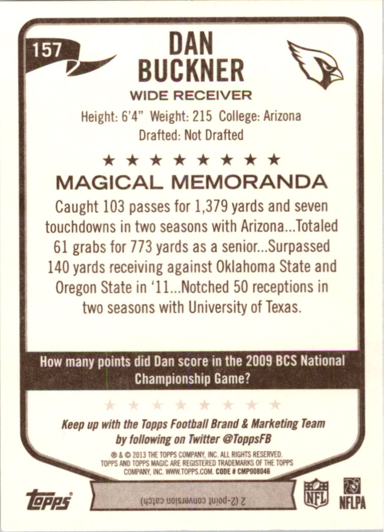 A6159- 2013 Topps Magic FB Card #s 1-207 +Rookies -You Pick- 15+ FREE US SHIP - Picture 259 of 347