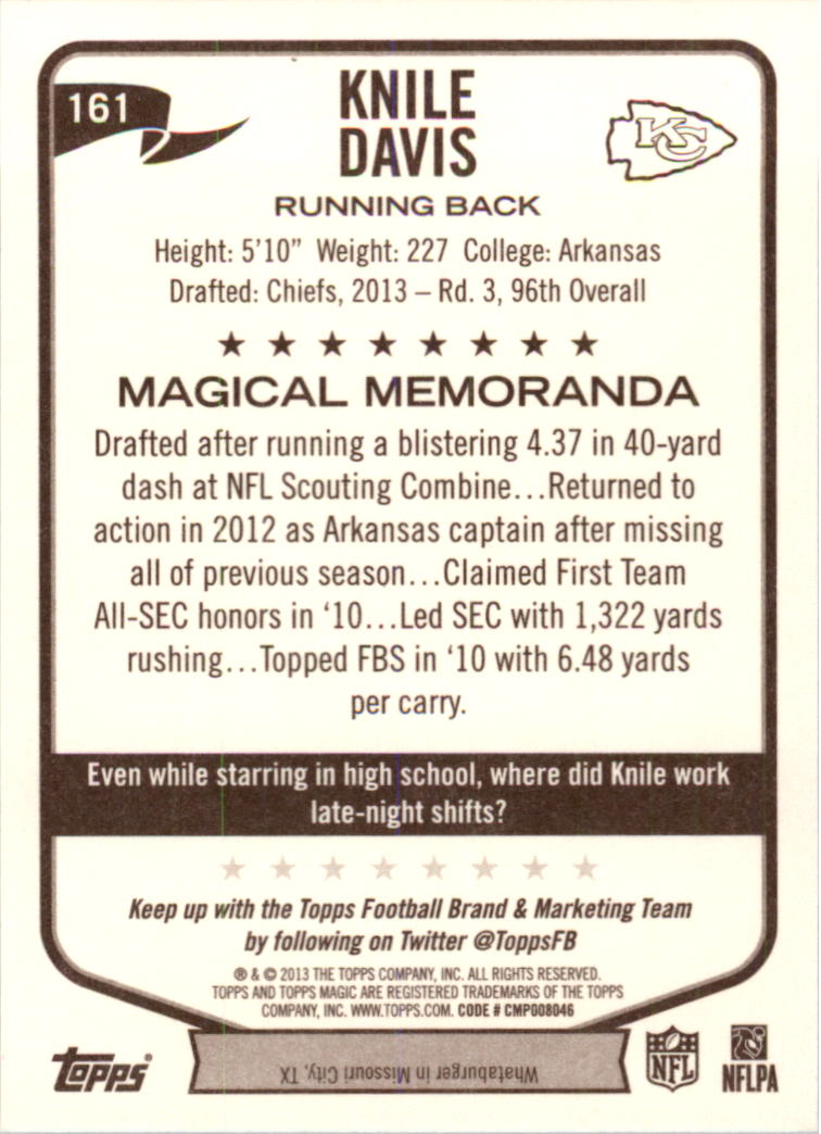 A6159- 2013 Topps Magic FB Card #s 1-207 +Rookies -You Pick- 15+ FREE US SHIP - Picture 263 of 347