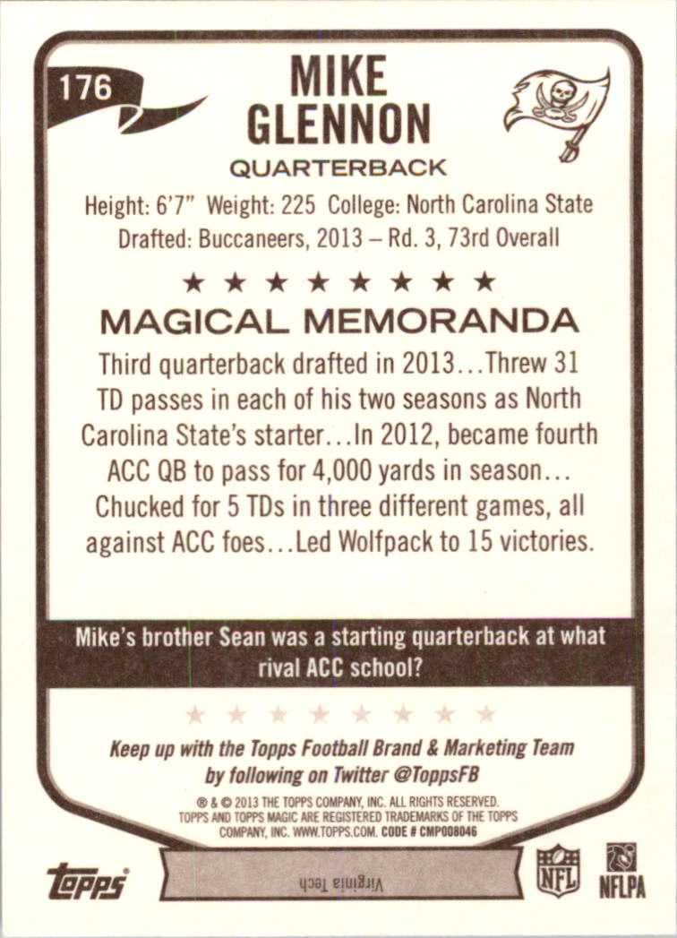 A6159- 2013 Topps Magic FB Card #s 1-207 +Rookies -You Pick- 15+ FREE US SHIP - Picture 291 of 347
