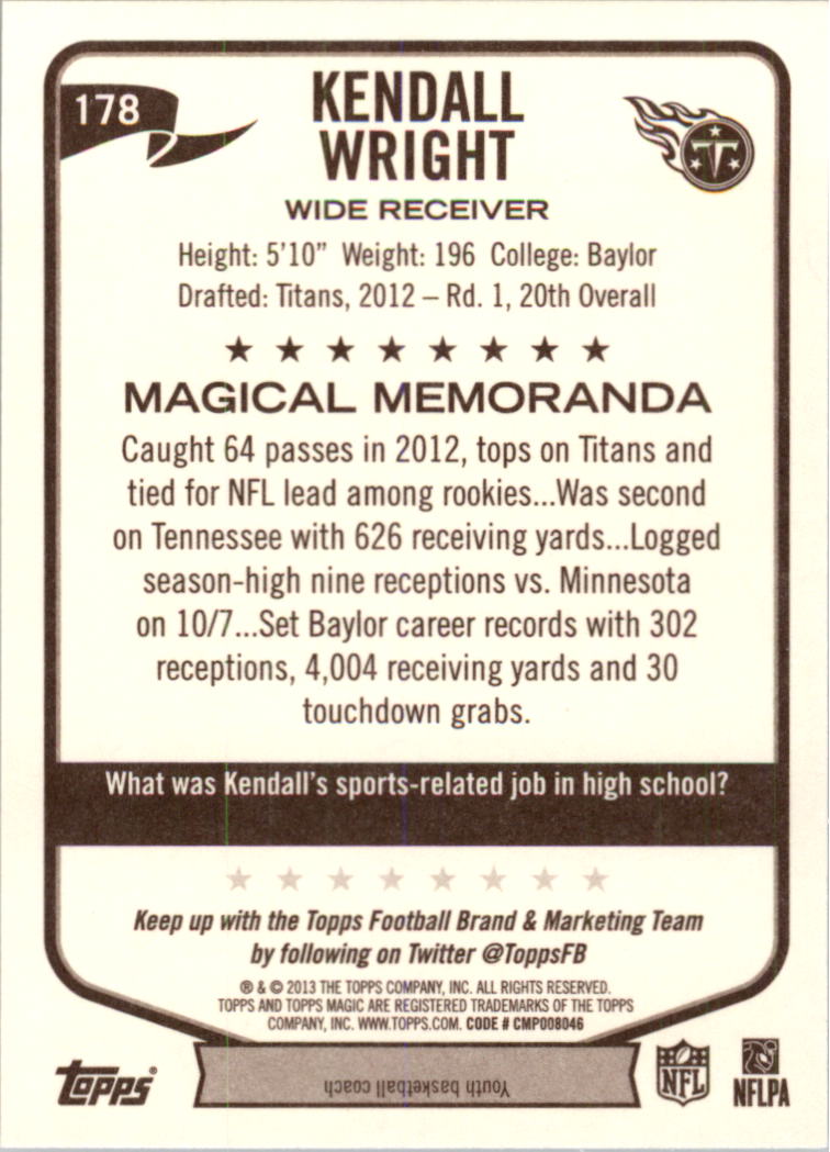 A6159- 2013 Topps Magic FB Card #s 1-207 +Rookies -You Pick- 15+ FREE US SHIP - Picture 295 of 347