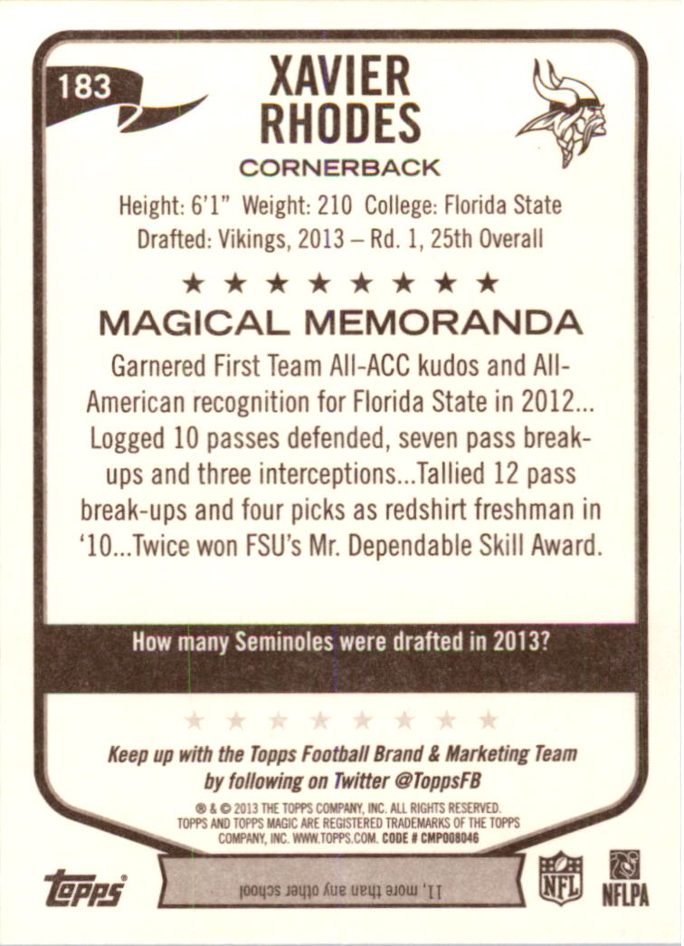 A6159- 2013 Topps Magic FB Card #s 1-207 +Rookies -You Pick- 15+ FREE US SHIP - Picture 303 of 347