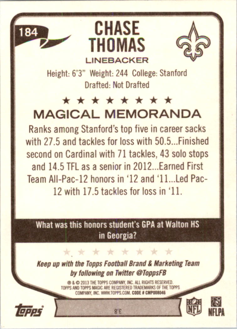 A6159- 2013 Topps Magic FB Card #s 1-207 +Rookies -You Pick- 15+ FREE US SHIP - Picture 305 of 347