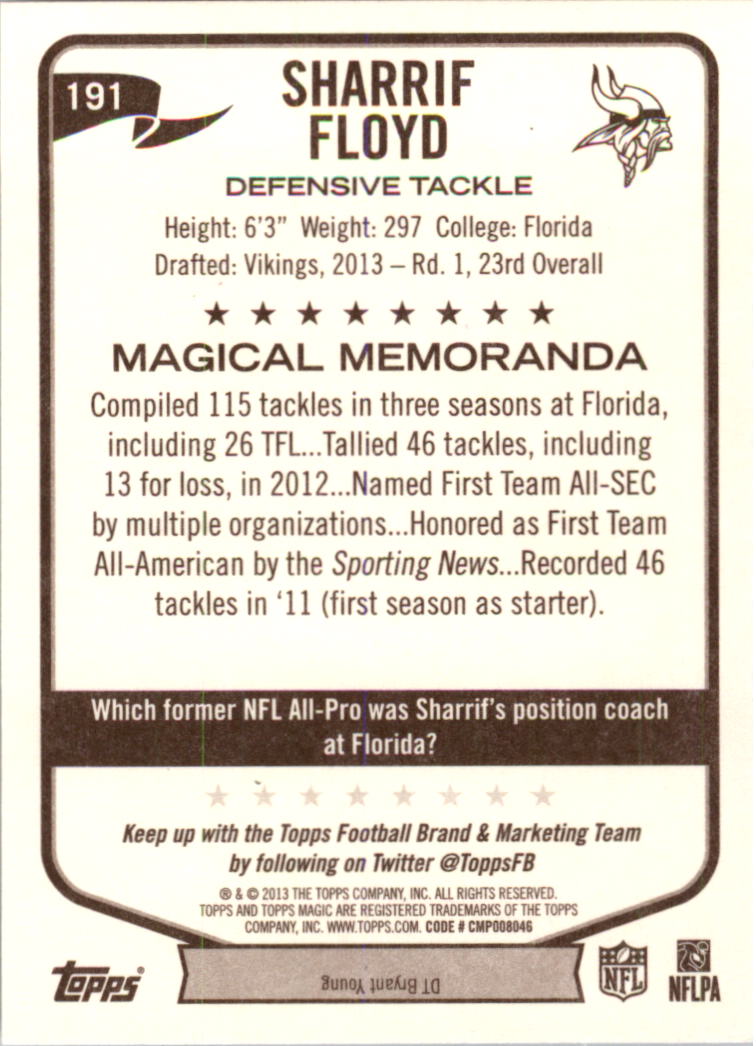 A6159- 2013 Topps Magic FB Card #s 1-207 +Rookies -You Pick- 15+ FREE US SHIP - Picture 319 of 347