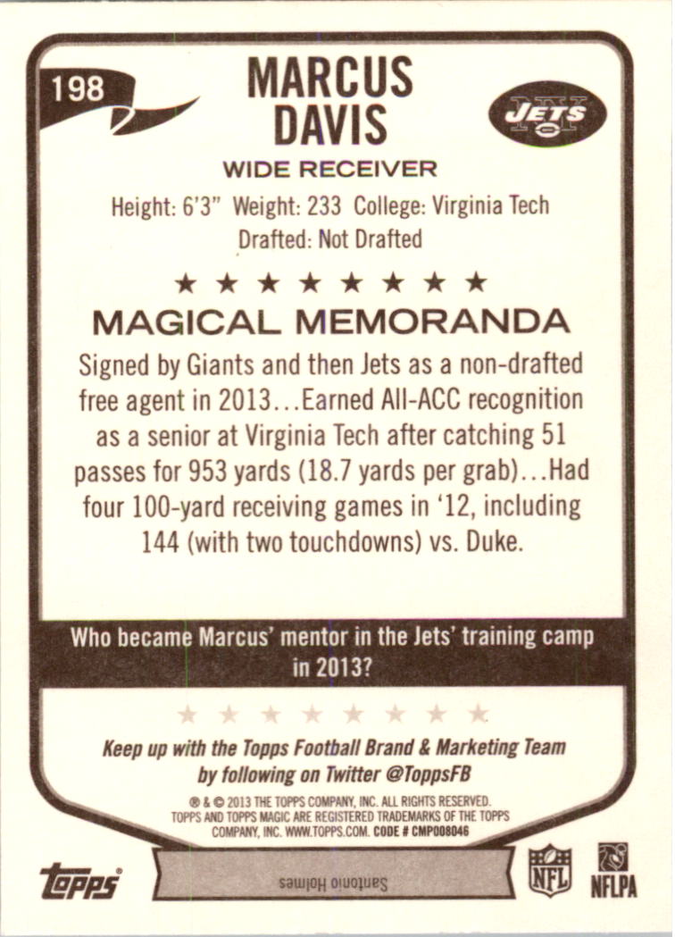 A6159- 2013 Topps Magic FB Card #s 1-207 +Rookies -You Pick- 15+ FREE US SHIP - Picture 331 of 347