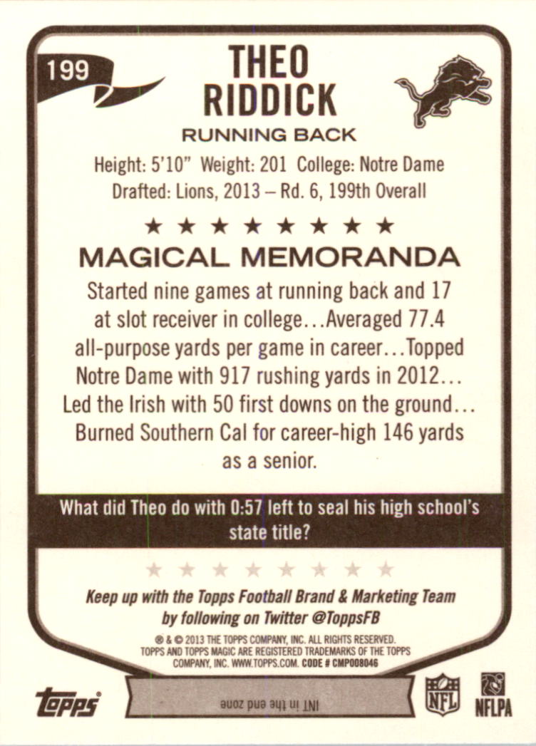 A6159- 2013 Topps Magic FB Card #s 1-207 +Rookies -You Pick- 15+ FREE US SHIP - Picture 333 of 347