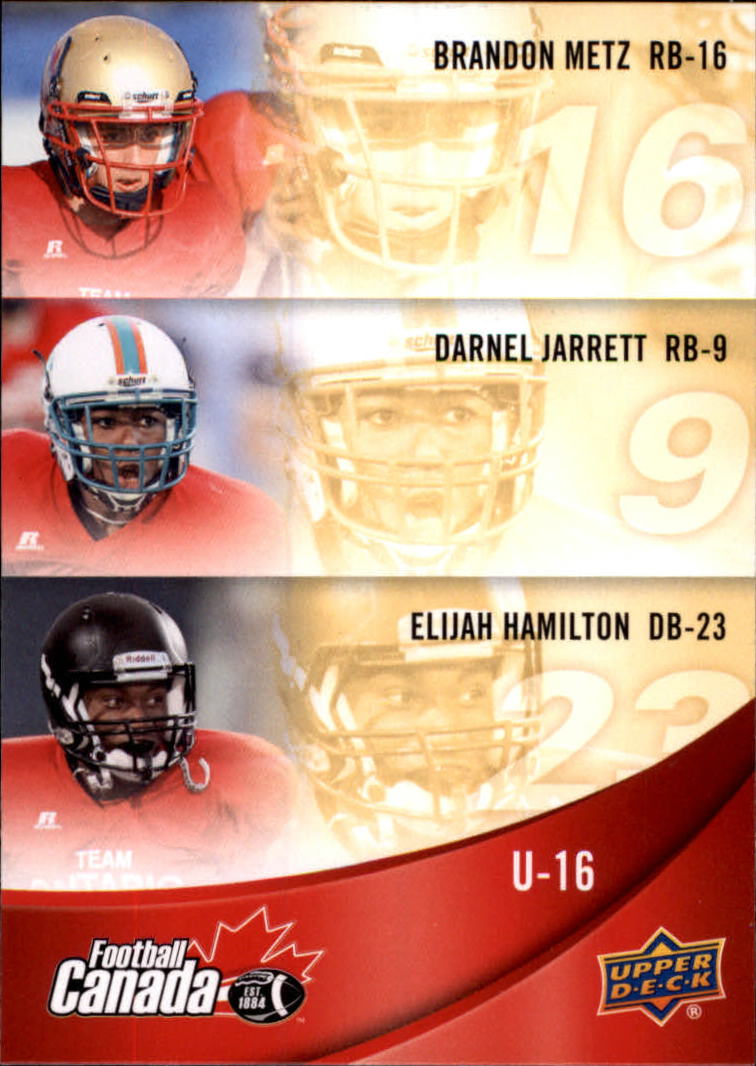 2013 Upper Deck USA Football Team Canada #C24 Brandon Metz/Darnel Jarrett/Elijah Hamilton