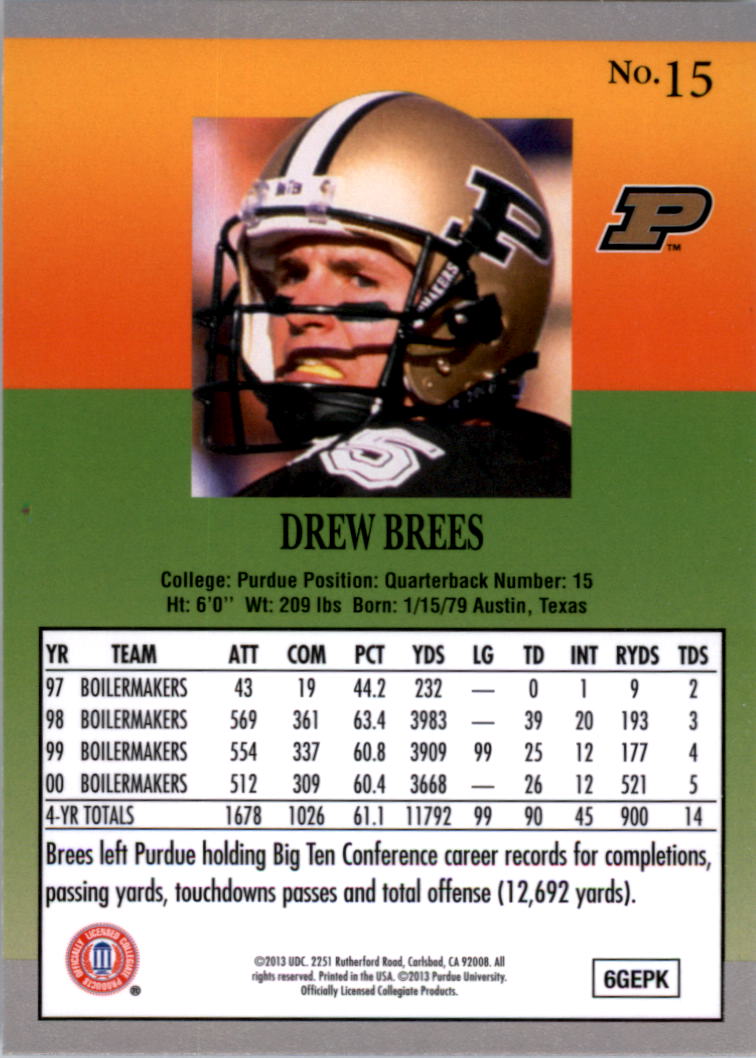 Drew Brees cards (2002-2022) Saints Chargers Purdue - You Choose - Picture 105 of 179