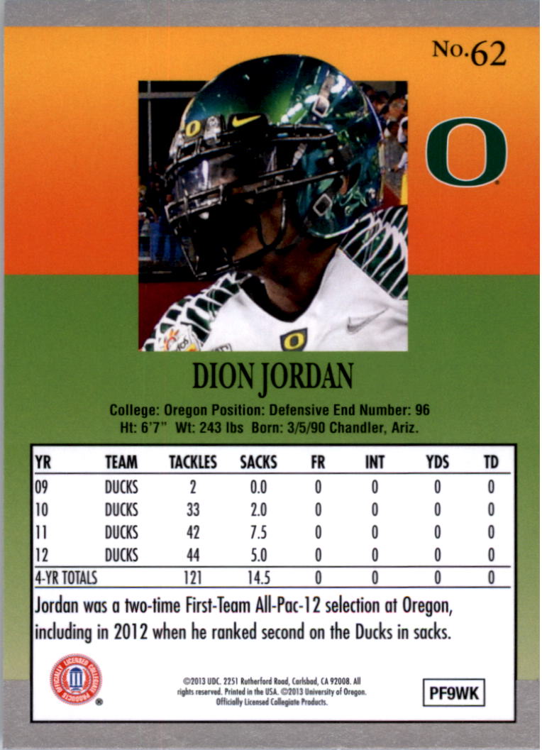 2013 Fleer Retro Ultra #62 Dion Jordan
