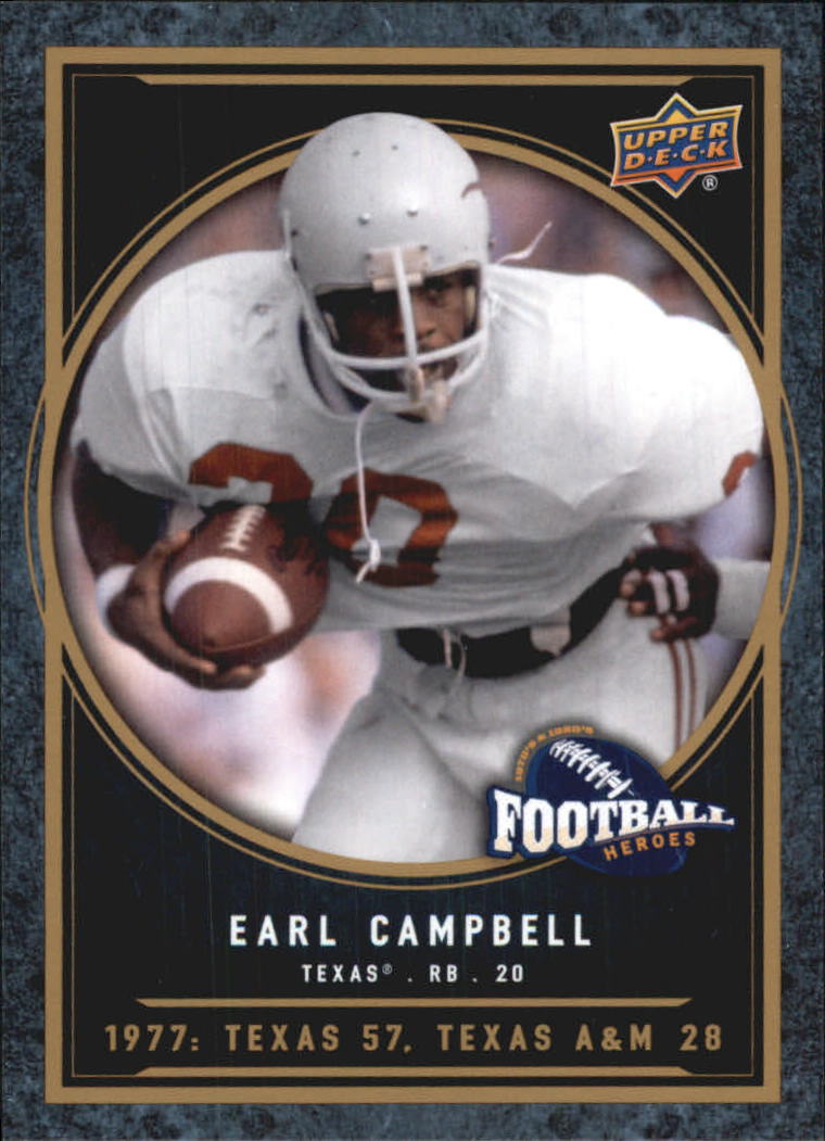 2014 Upper Deck 70s and 80s Football Heroes #CFHEC Earl Campbell