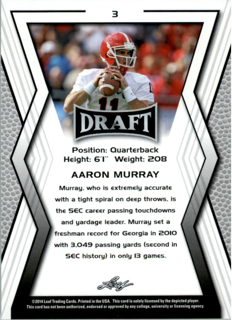 A9721- 2014 Leaf Draft FB Card #s 1-100 +Inserts -You Pick- 15+ FREE US SHIP - Picture 5 of 293