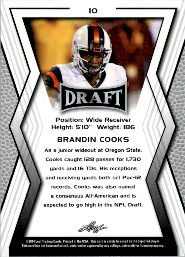 A9721- 2014 Leaf Draft FB Card #s 1-100 +Inserts -You Pick- 15+ FREE US SHIP - Picture 19 of 293