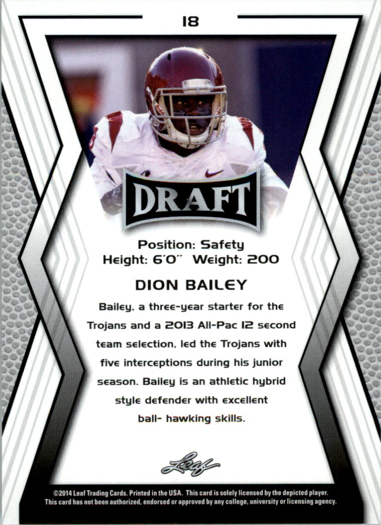 A9721- 2014 Leaf Draft FB Card #s 1-100 +Inserts -You Pick- 15+ FREE US SHIP - Picture 35 of 293