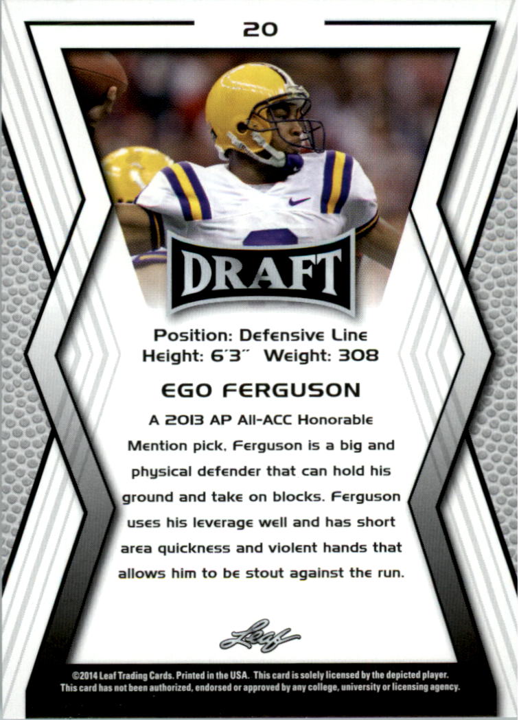 A9721- 2014 Leaf Draft FB Card #s 1-100 +Inserts -You Pick- 15+ FREE US SHIP - Picture 39 of 293