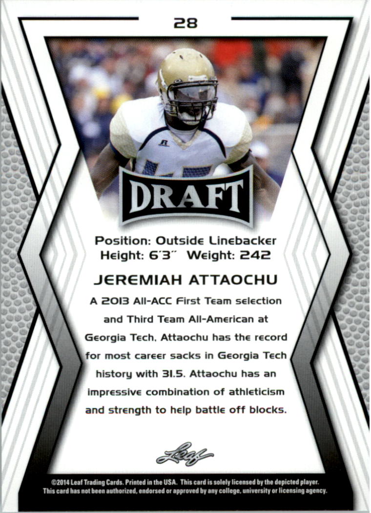 A9721- 2014 Leaf Draft FB Card #s 1-100 +Inserts -You Pick- 15+ FREE US SHIP - Picture 55 of 293