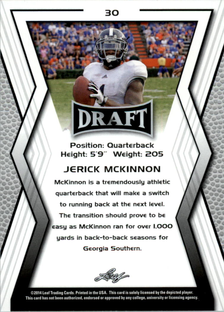 A9721- 2014 Leaf Draft FB Card #s 1-100 +Inserts -You Pick- 15+ FREE US SHIP - Picture 59 of 293