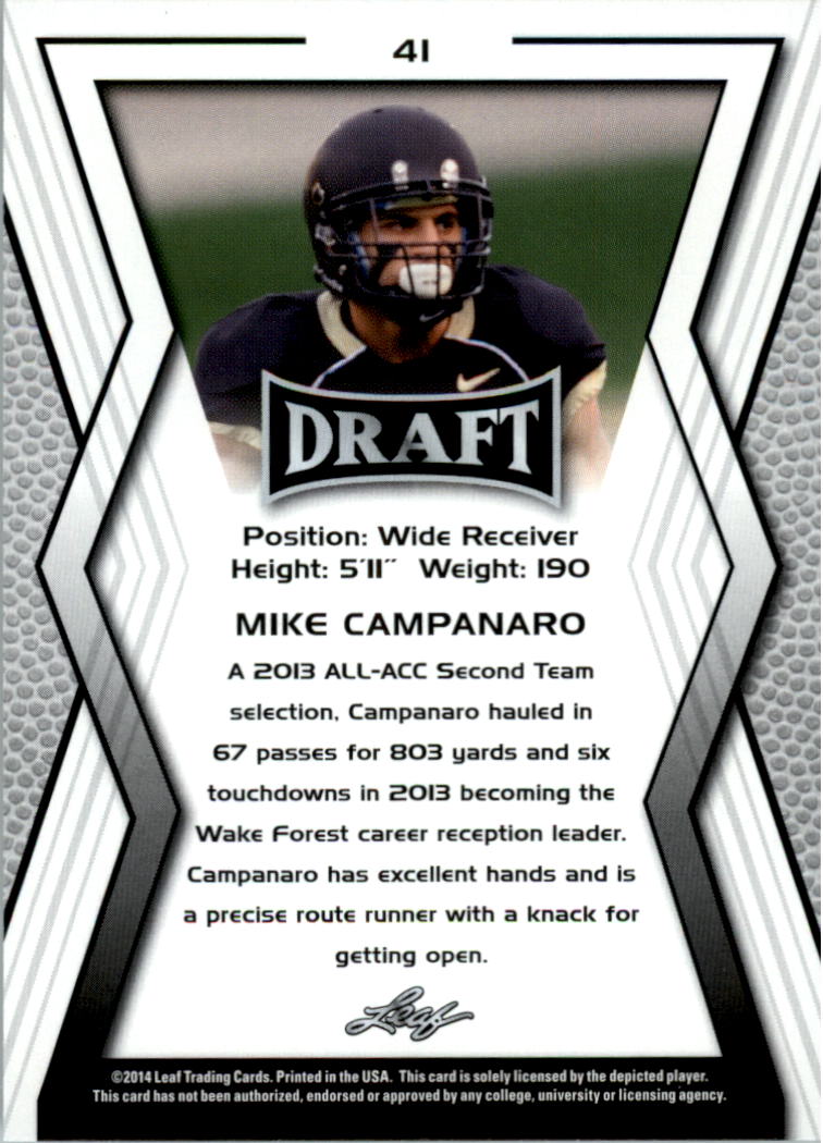 A9721- 2014 Leaf Draft FB Card #s 1-100 +Inserts -You Pick- 15+ FREE US SHIP - Picture 79 of 293