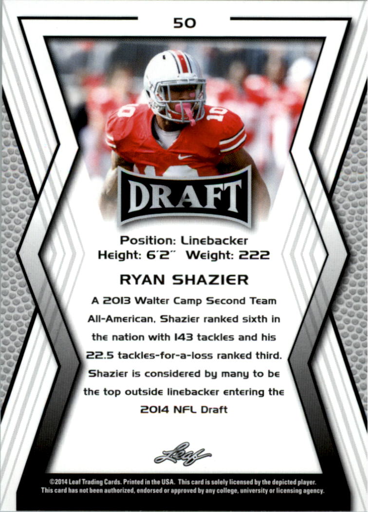 A9721- 2014 Leaf Draft FB Card #s 1-100 +Inserts -You Pick- 15+ FREE US SHIP - Picture 91 of 293
